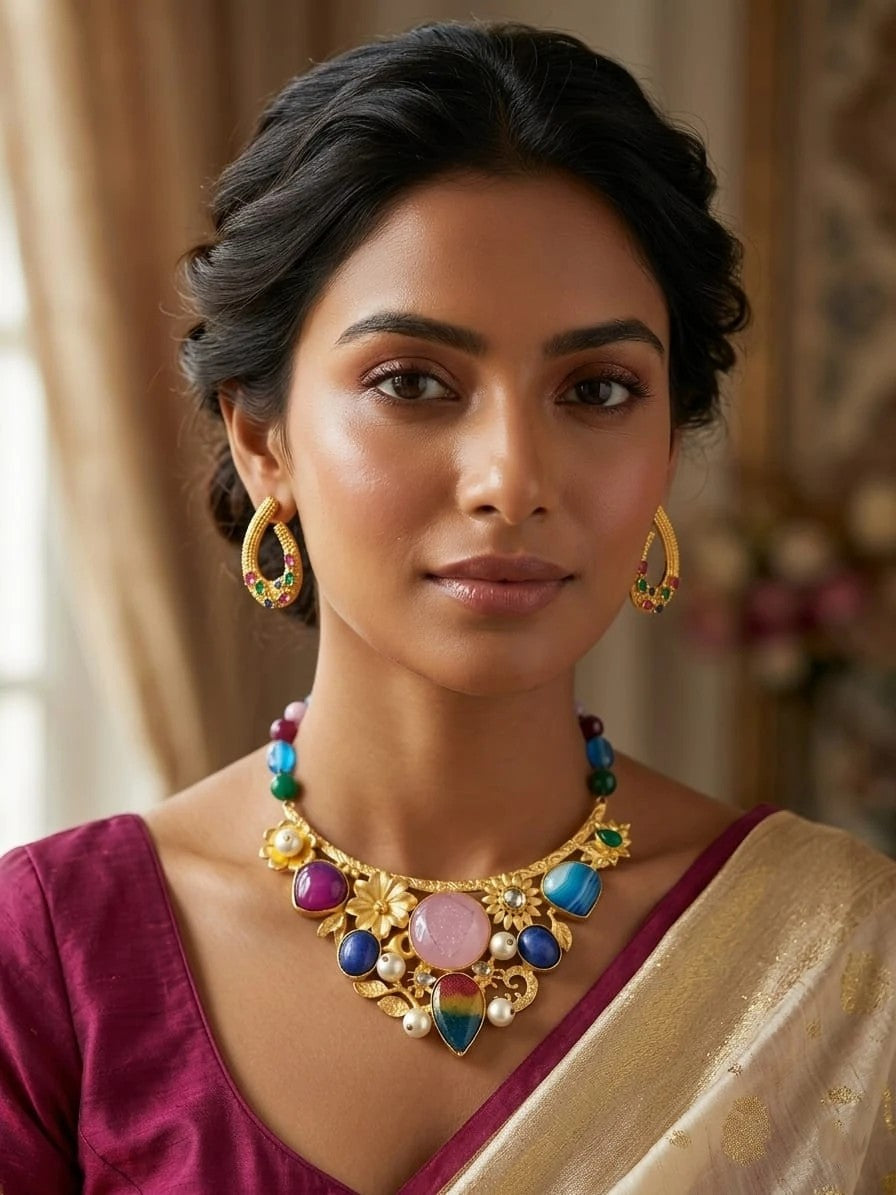 Neelam Noor Rangriti Heritage Necklace