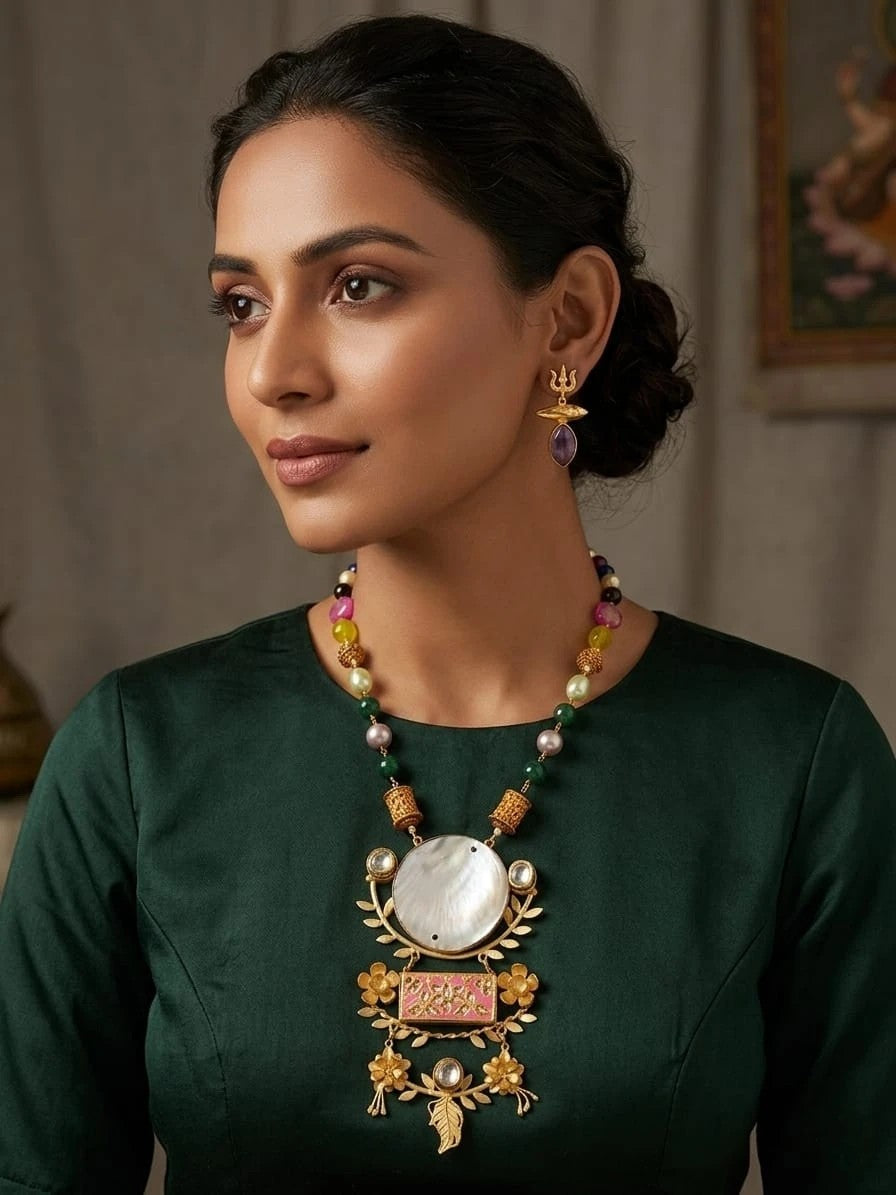 Neelam Noor Chandrika Heritage Necklace