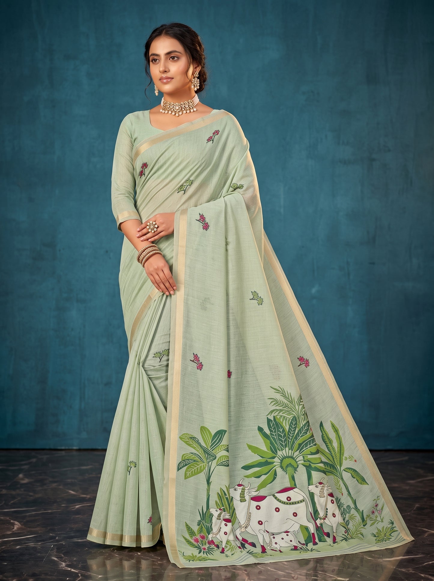 Vrindavan Pichwai Saree