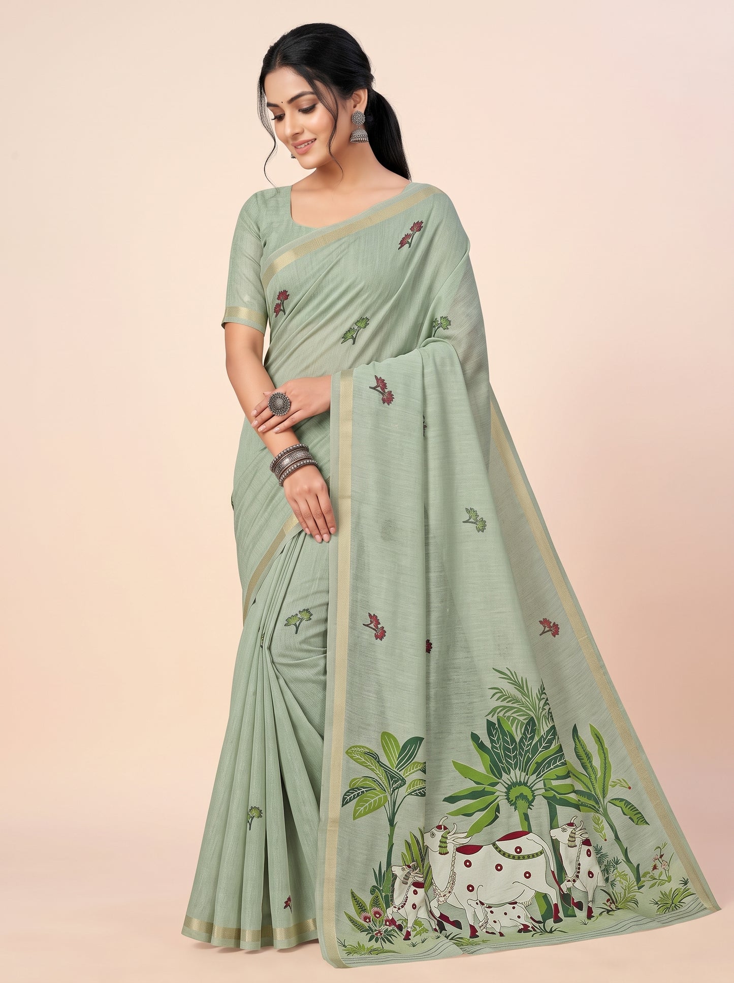 Vrindavan Pichwai Saree