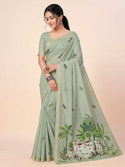 Vrindavan Pichwai Saree