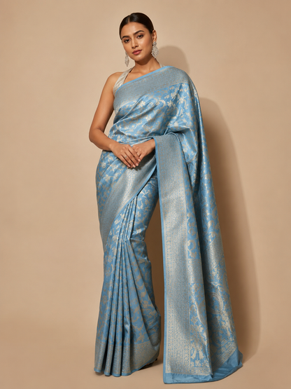 Neelambara Banarasi Saree
