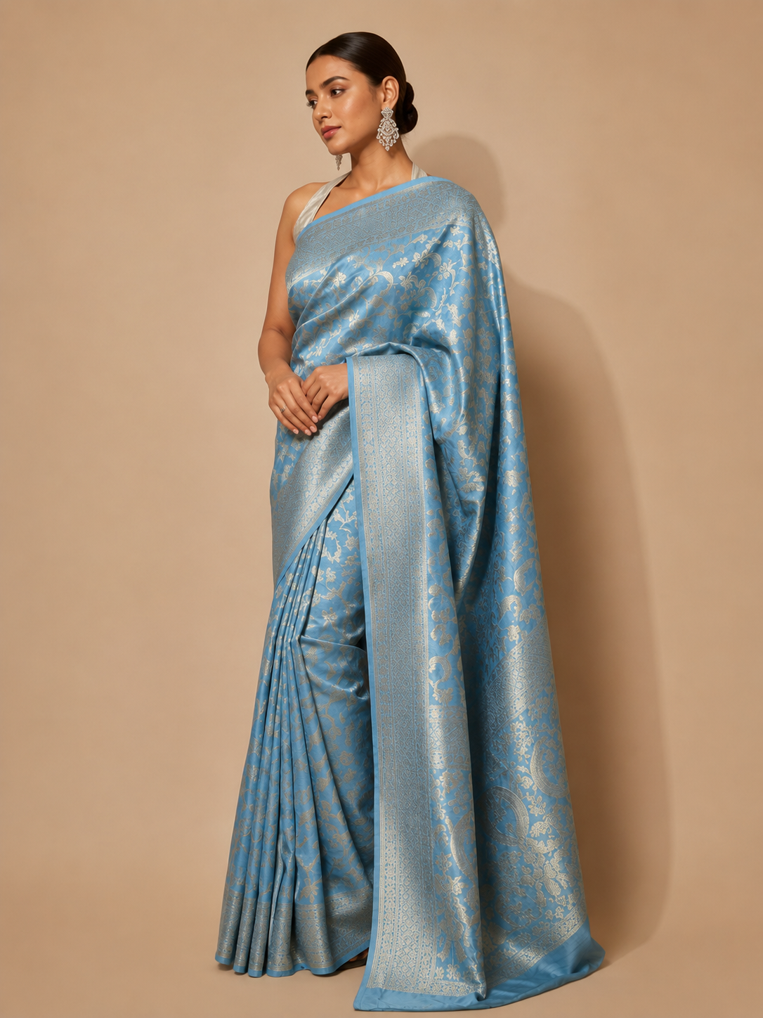 Neelambara Banarasi Saree
