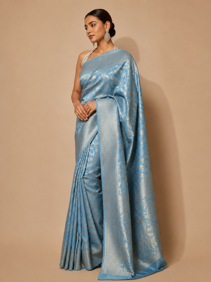 Neelambara Banarasi Saree
