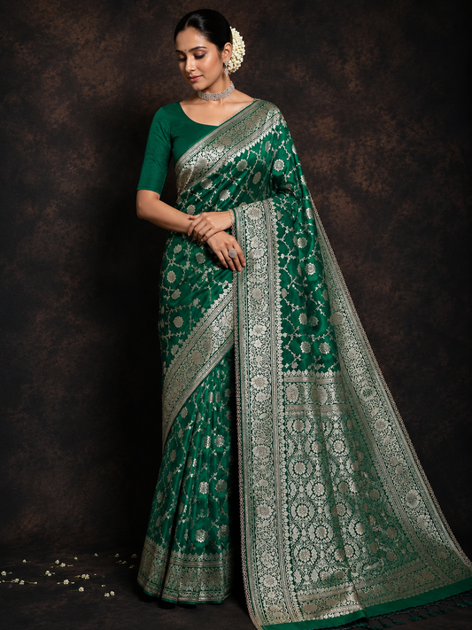 Emerald Royale Banarasi Saree