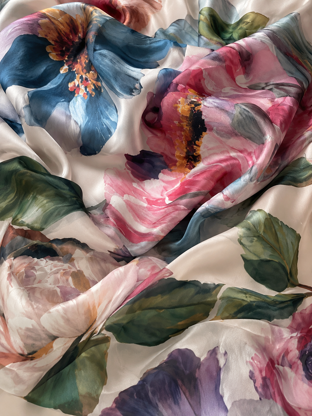 Blush Garden Satin Saree