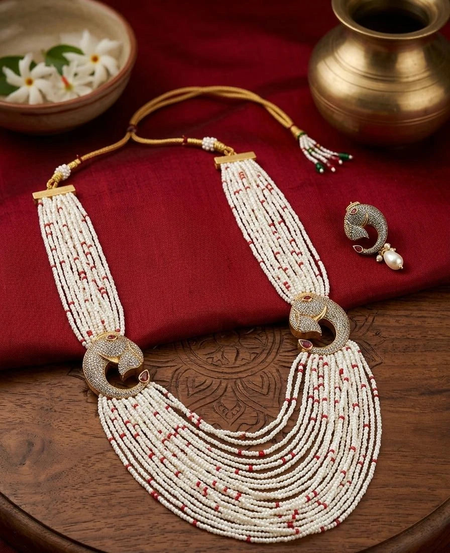 Neelam Noor Rajsi Moti Haar Set