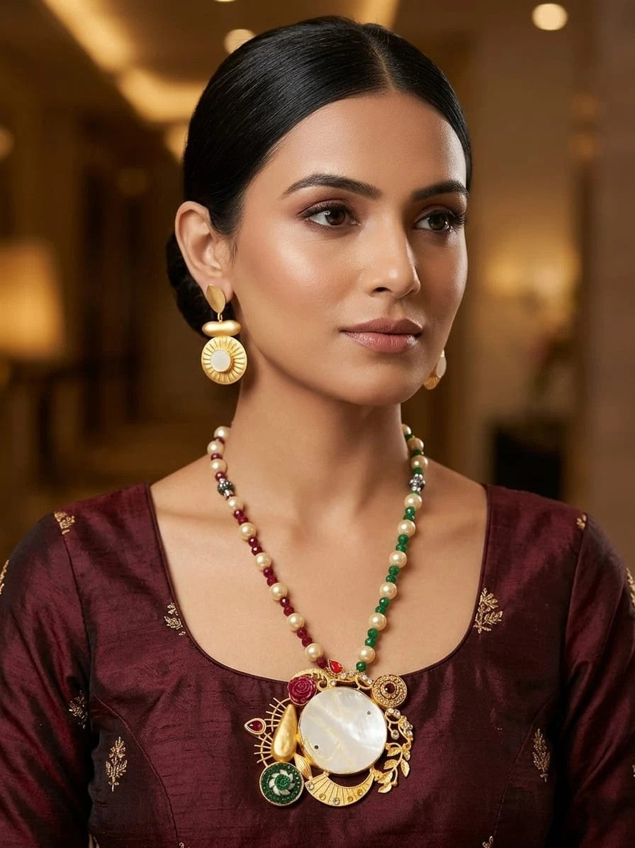 Neelam Noor Surya Noor Statement Necklace