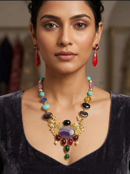 Neelam Noor Rangmahal Heritage Necklace