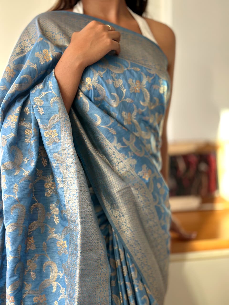 Neelambara Banarasi Saree